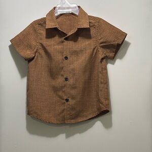 Boys Brown Short Sleeves Shirt 2-3 Yrs
